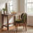 20.1" Extra Wide Upholstered Dining Chair, Side Chair with High Wingback, Armless Vanity Chair With Solid Wood Legs For Dining Living Room Vanity Office, Green, Set of 6-68710396-68710388