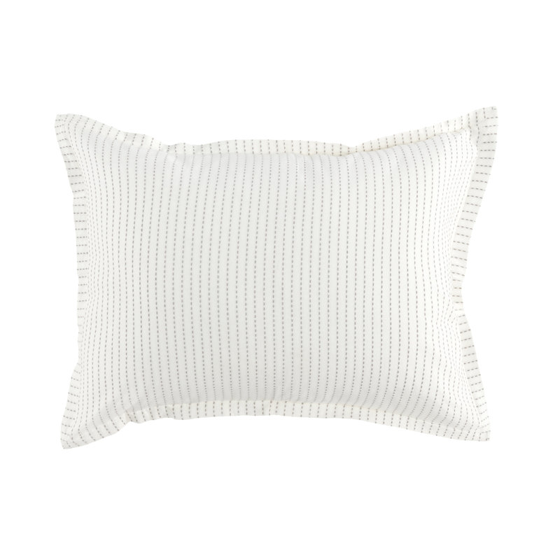 Karina King Sham, Standard/Twin, Ivory