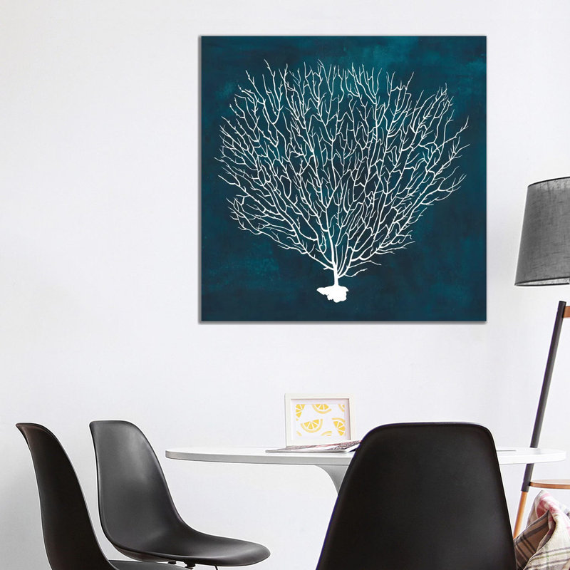 Inverse Sea Fan IV by Grace Popp - Wrapped Canvas Print, 93.98 cm H x 93.98 cm W x 3.175 cm D