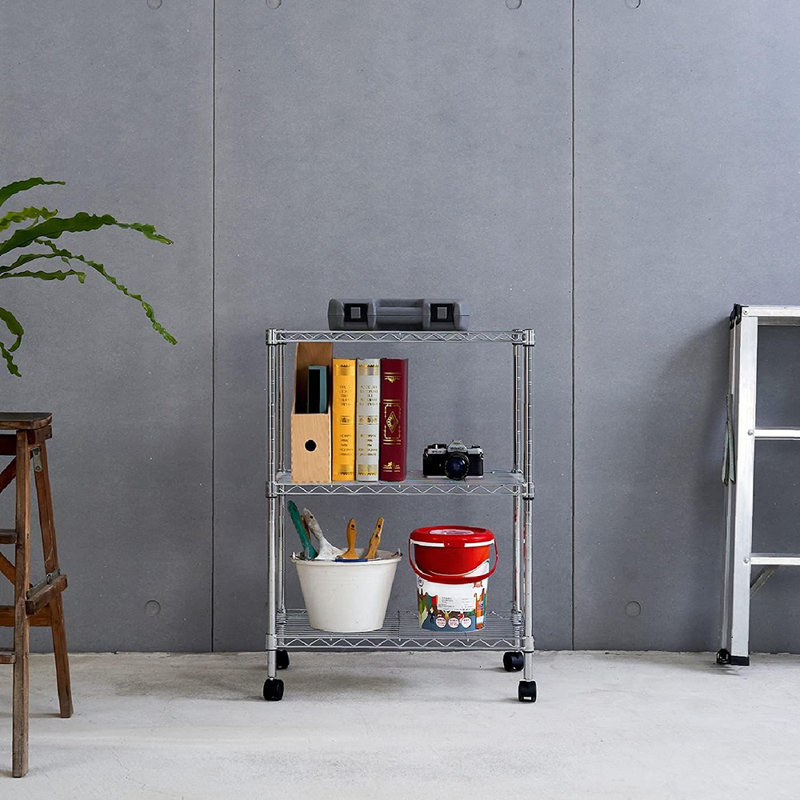 Étagère de rangement en métal robuste pour garde-manger, garage et buanderie