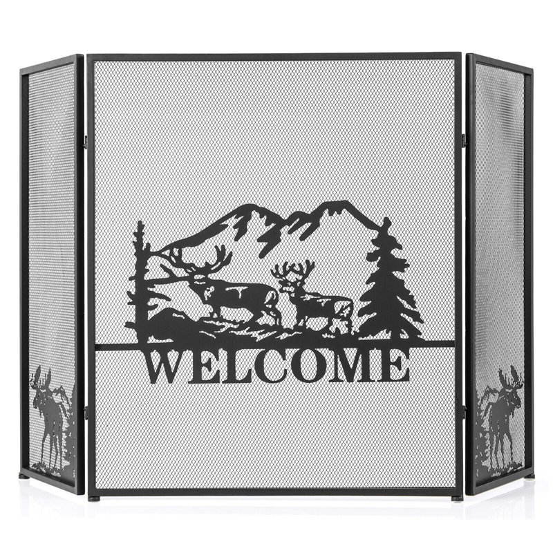 Eberardo Metal Fireplace Screen