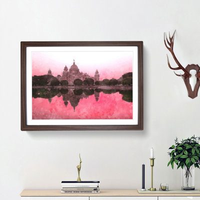 Victoria Memorial in Kolkata India - Picture Frame Painting Print
