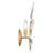 Flora Grace 14'' High 1-Light Sconce - Champagne Gold