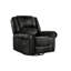 Fauteuil inclinable pivotant en microfibre Doniphan-1422215854