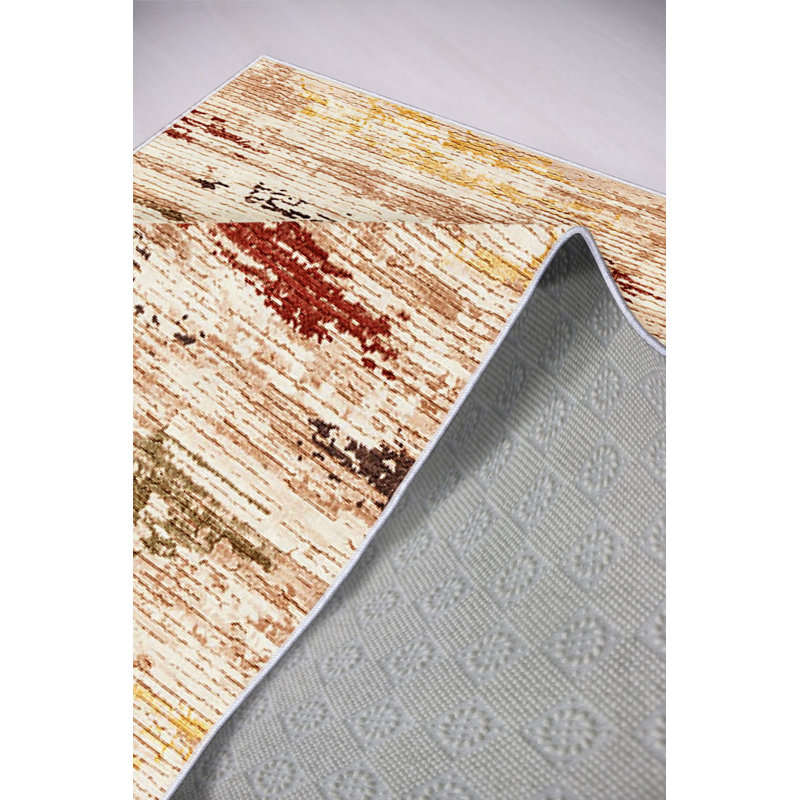 Luxueux tapis en polyester de 31,5 po x 47,2 po | 100% antibactérien, écologique | Dessous en PVC antidérapant | Lavable en machine à 30-40 ° F | Impression numérique | Design brun élégant pour la décoration de la maison et du bureau