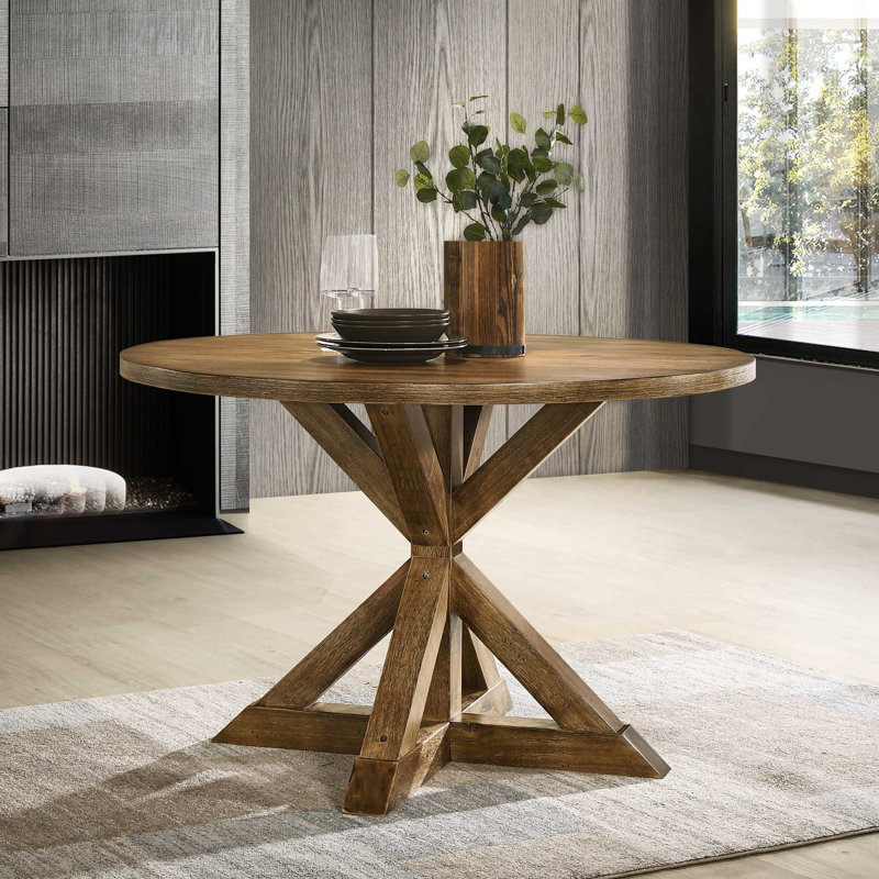 Table de salle à manger Windvale, Brun, H 31,5 po x l 48 po x P 48 po