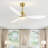 Loritta 52'' 3 - Blade Large Indooor Ceiling Fan With Light Kit and Remote, 3 LED Colors, 6 Speed Noiseless DC Motor, Timer-1564038051