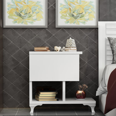 18.43'' W Particle Board / Chipboard Nightstand