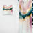 Allegan - Abstract Geode Pink And Green Marble IV - Abstract Marble Curtain - Velvet Room Darkening - 1 panel-1357781149