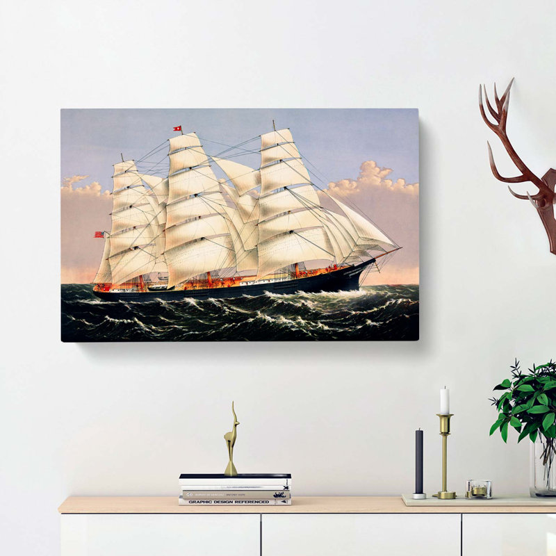 A Sailing Clipper Ship - Wrapped Canvas, 40cm H x 60cm W x 3cm D