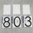 8'' H Anti-Rust Solid Aluminum House Number, Floating or Flush Mount-75194667-75194666