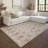 Beige/Ivory Contemporary Checkered Flatweave Wool Blend Indoor Area Rug-1845894661