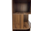 Bibliothèque d'angle moderne à 6 niveaux avec étagères incurvées et cloison, tablette de rangement ouverte peu encombrante pour salon, chambre et bureau, blanche-2009331962