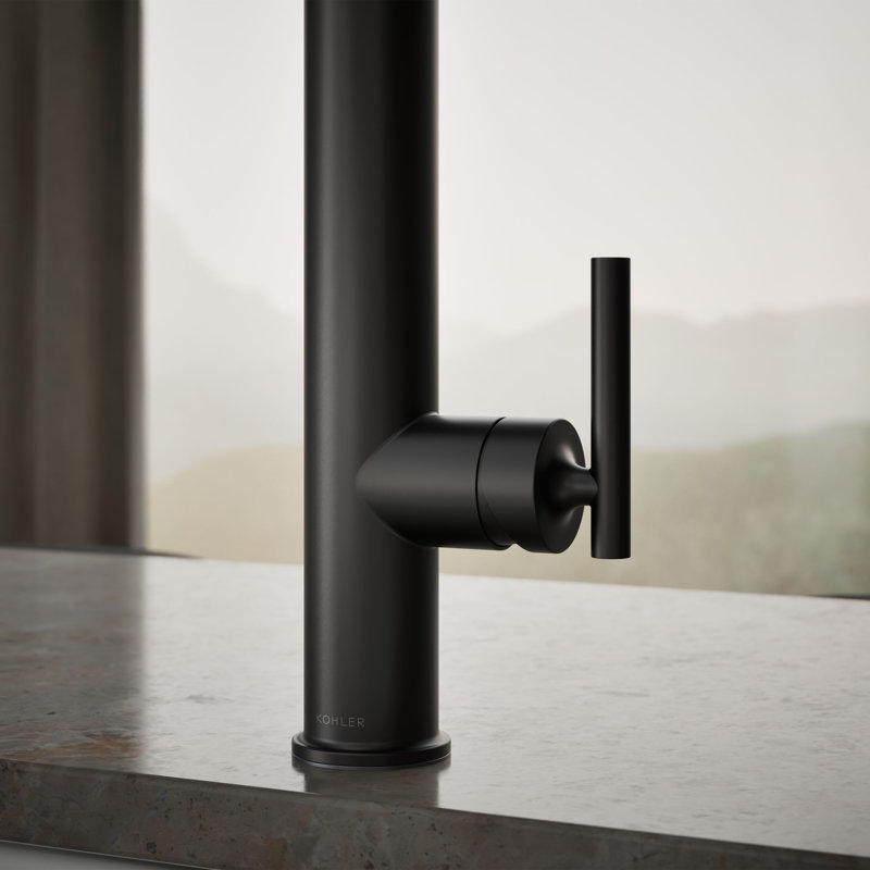 Purist® Pull Down Single Handle Kitchen Faucet, Matte Black