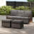 5 Person Patio Conversation Sets With Adjustable Height Table
