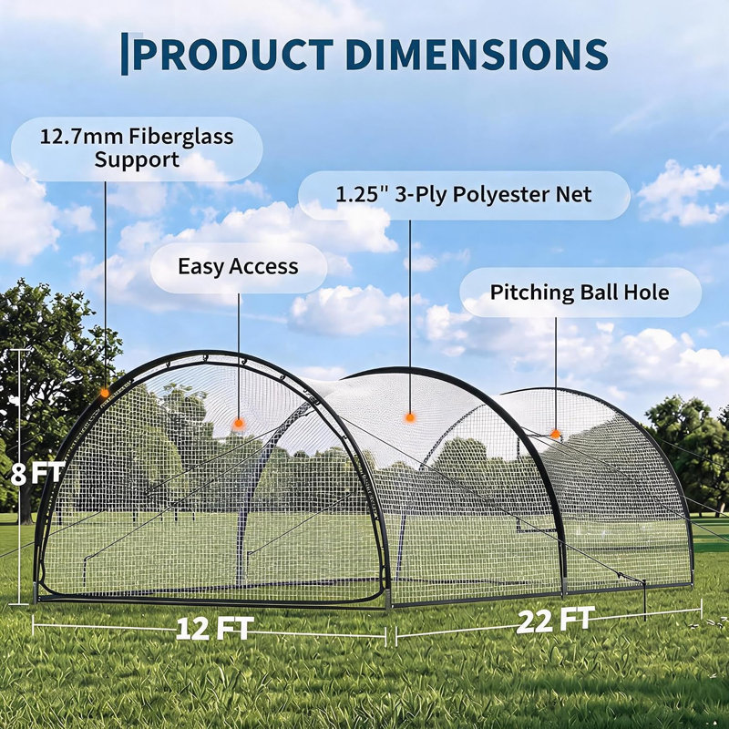 Blue Elephant Baseball Pitching Net