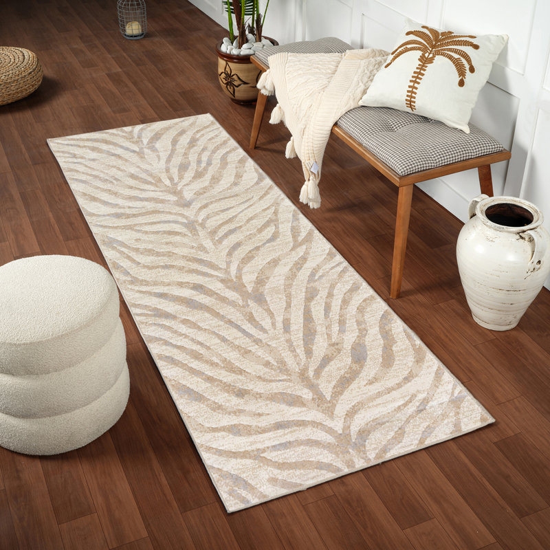 Quamine Animal Print Area Rug, Runner 80 x 220cm