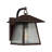 12" High, 1-Light Valiant Bronze Finish with Clear Seedy Glass Outdoor Wall Lantern
