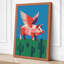 Desert Pig Takes Flight Modern - Wrapped Canvas-871365858-871365885