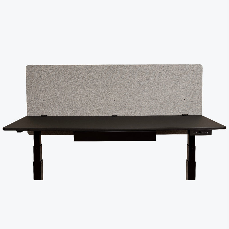 Reclaim Desk Dividers, 24"H x 60"L, Misty Gray