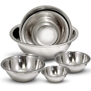  JoyJolt Stainless Steel Mixing Bowl Set of 6 Bowls. 5qt Large  to 0.5qt Small Metal Bowl. Kitchen, Cooking and Storage Nesting Dough,  Batter Baking Bowls: Home & Kitchen