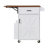 39.3" Farmhouse Kitchen Island with Drop Leaf, Kitchen Storage Island with Open Side Rack, One Drawer, Towel Rack-126487146