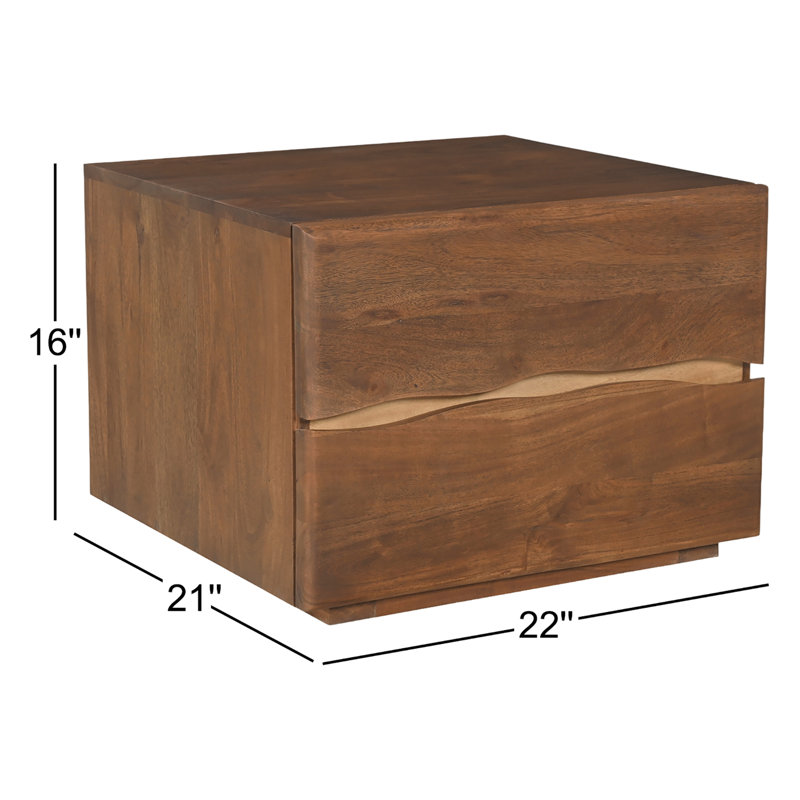 Watson 2 - Drawer Solid Wood Nightstand