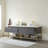 Murcia 84'' Double Bathroom Vanity with Ceramic Top-1054768284-1054768273