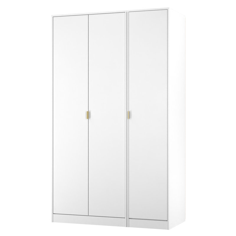 Bibek Manufactured Wood Wardrobe, White Matt