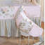 Literie 4 pièces pour lit de bébé Flower Medley
