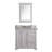 Derby 36" Carrara White Marble Countertop Bath Vanity with Miror-444548311-444548310