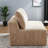 Modern Compression Sofas, Camel Corduroy Compact Loveseat for Home