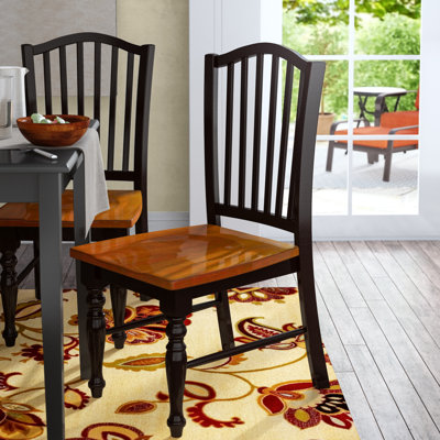 Chaise d'appoint Nickelsville en chêne antique noir