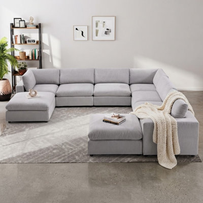 Canapé modulaire rembourré 9 pièces Nuccio