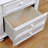 Wooden Nightstand With 2 Drawers, White