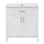 Meuble-lavabo de 30 pouces avec lavabo en céramique et beaucoup de rangement - le choix pour les petites salles de bain-1983246455