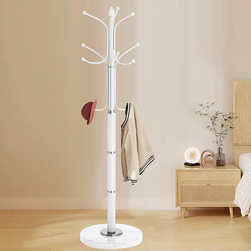 Metal Coat Rack Freestanding, Golden