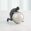 Boulder Man-Bronze W/Nickel Sphere