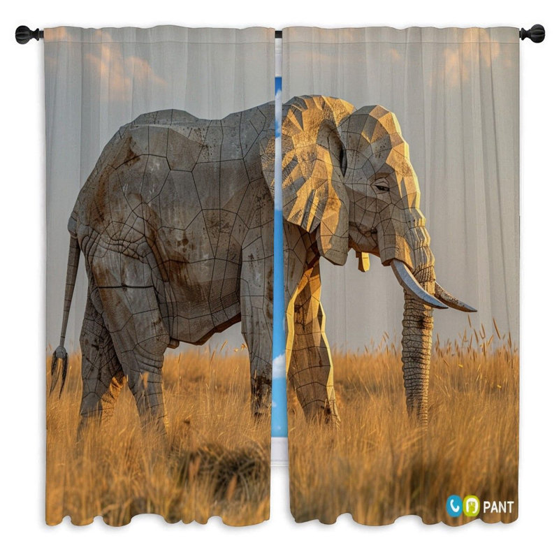 Paire de rideaux obscurcissant en polyester Maylena, L 40 po x L 82 po