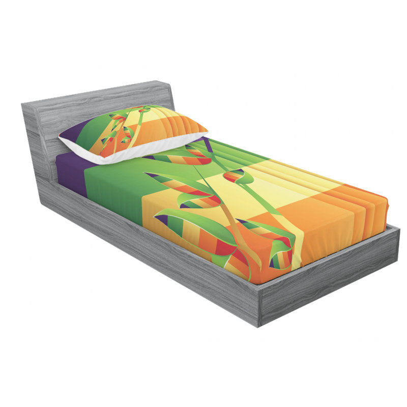 Microfiber Sheet Set, Twin Sheet Set with Fitted Sheet
