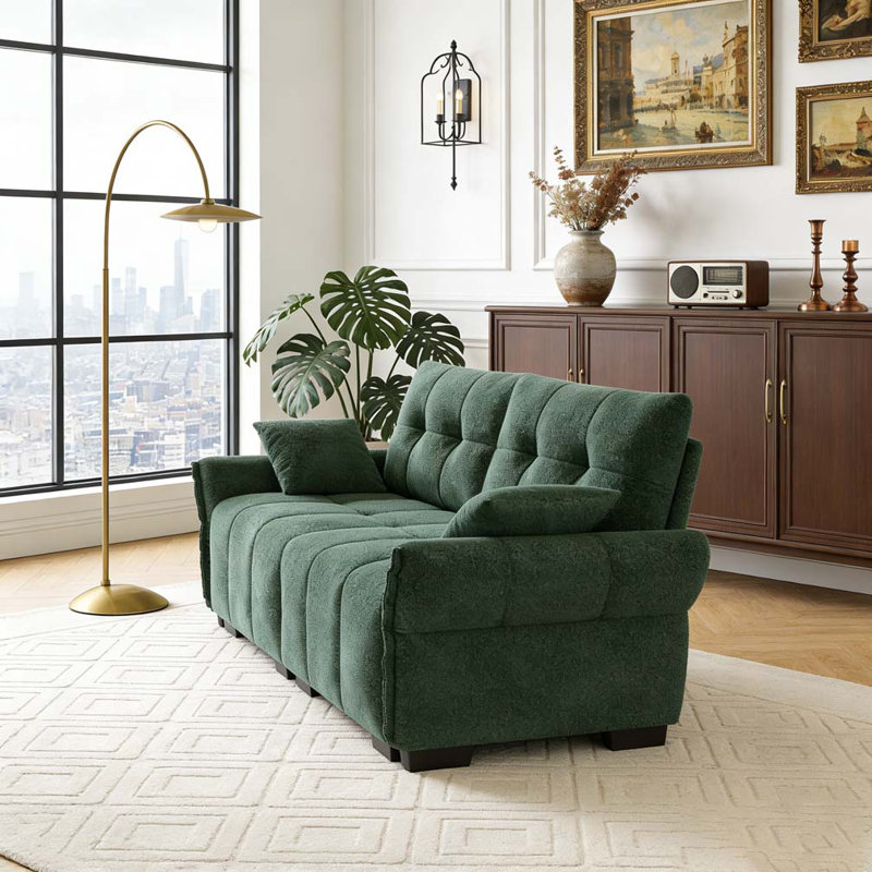 Two-Seater Sofa, Green