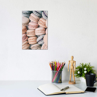 Pastel Macarons - Wrapped Canvas Print