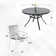 6 - Person Round Patio Dining Set With Stackable Chairs
