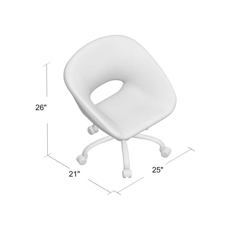 Clarita Polyester Blend Task Chair, Black