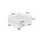 Canapé modulaire modulaire 6 pièces Mobilier de salon modulaire capitonné capitonné gris