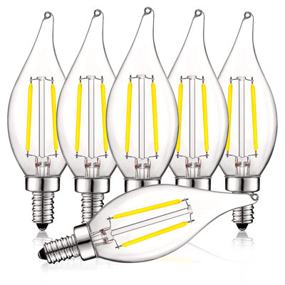 4 watts (équivalent à 40 watts), DEL CA11, ampoule à intensité variable, culot E12 / candélabre