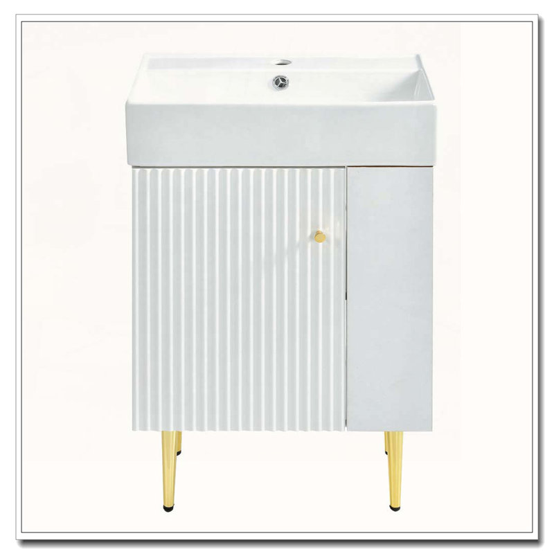 Meuble-lavabo simple en céramique