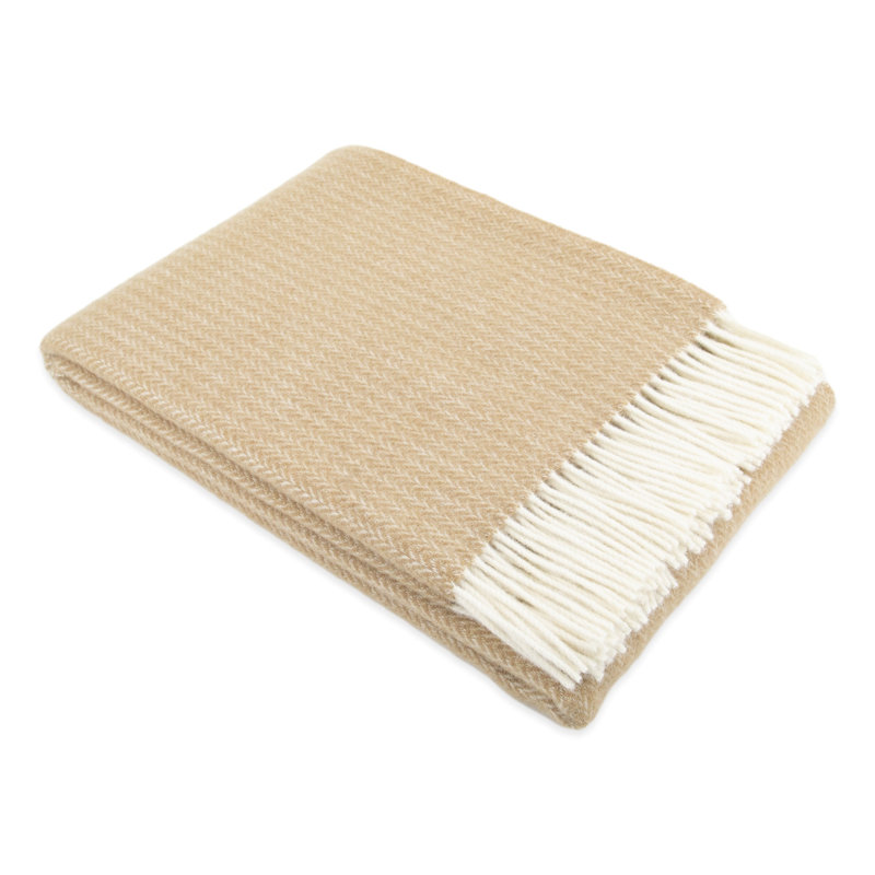 Snoqualmie Throw Blanket, Beige