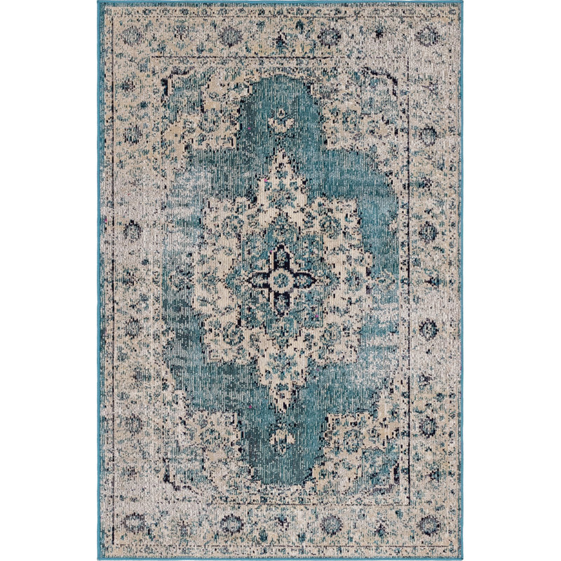 Oriental Indoor Rug, Rectangle 4'1" x 6'1"