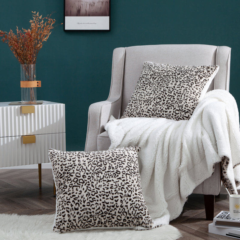 Animal Print Square Cushion Cover